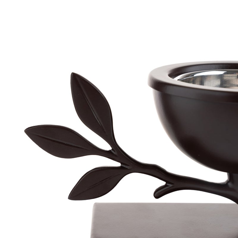 بلندز مبخرة على شكل زهرة باللون البني - Image 4